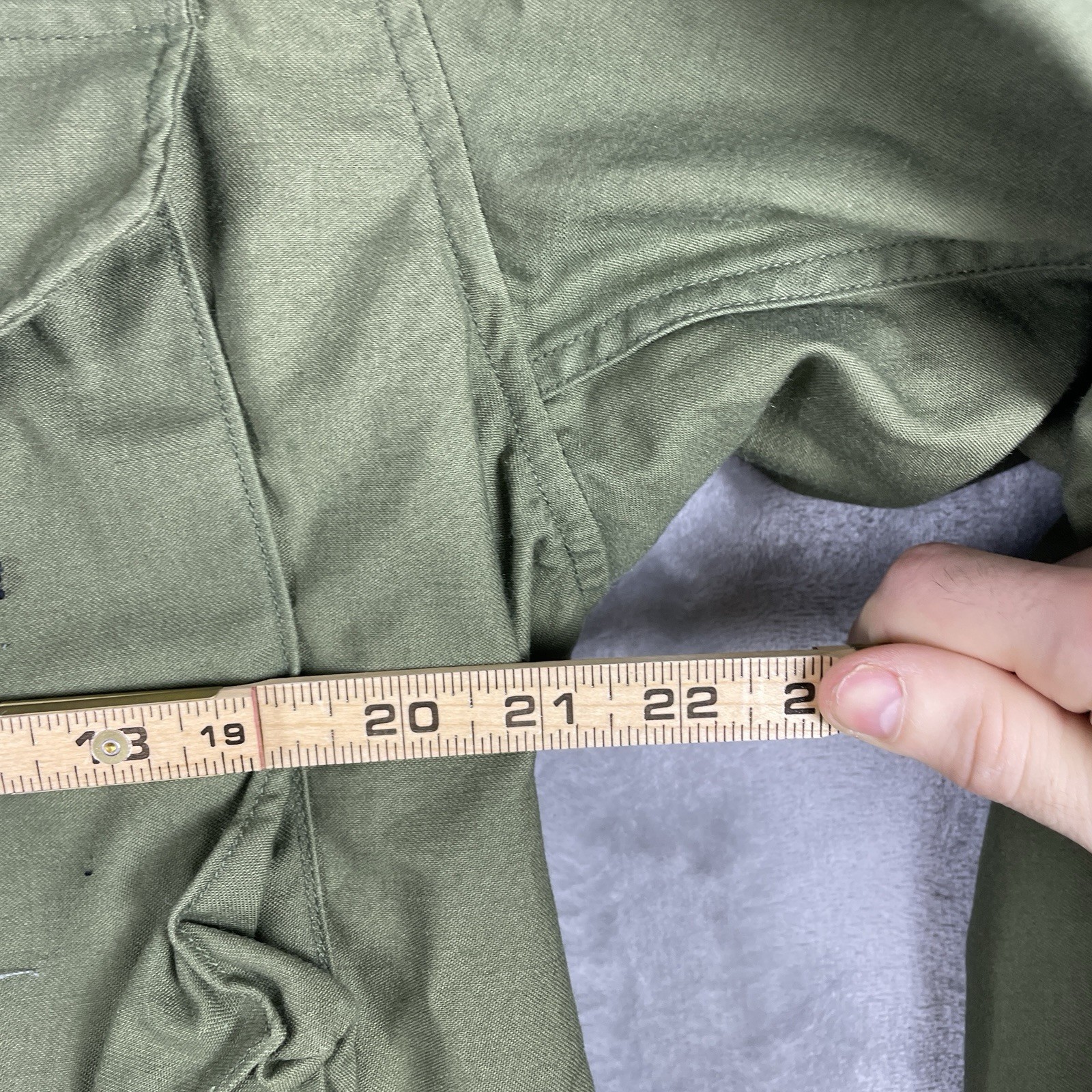 VTG 80s Coat Cold Weather Field OG107 US Military Issue Jacket Mens Medium