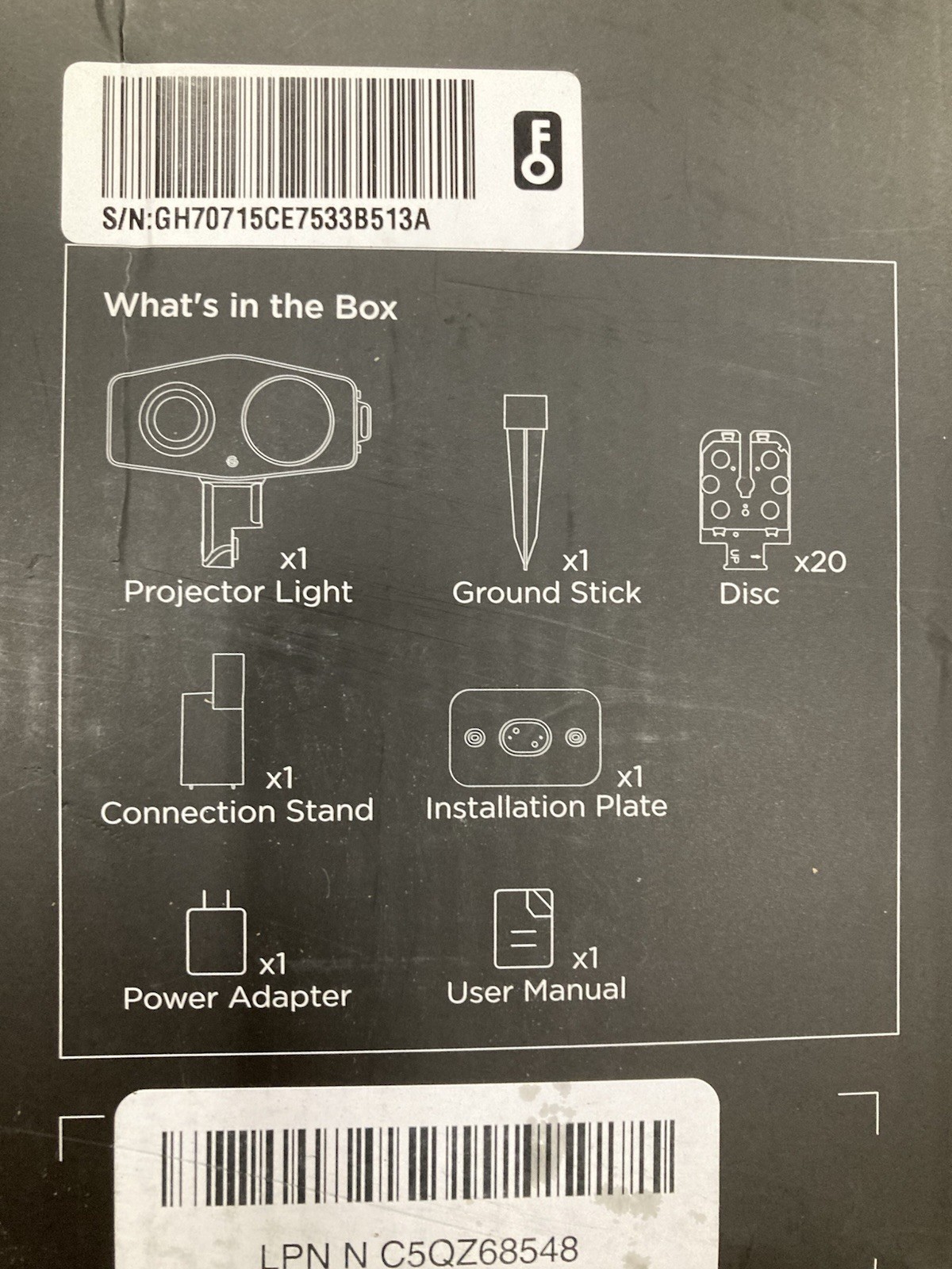 Govee Outdoor Projector Light with 20 Decorative Projection Discs H7071