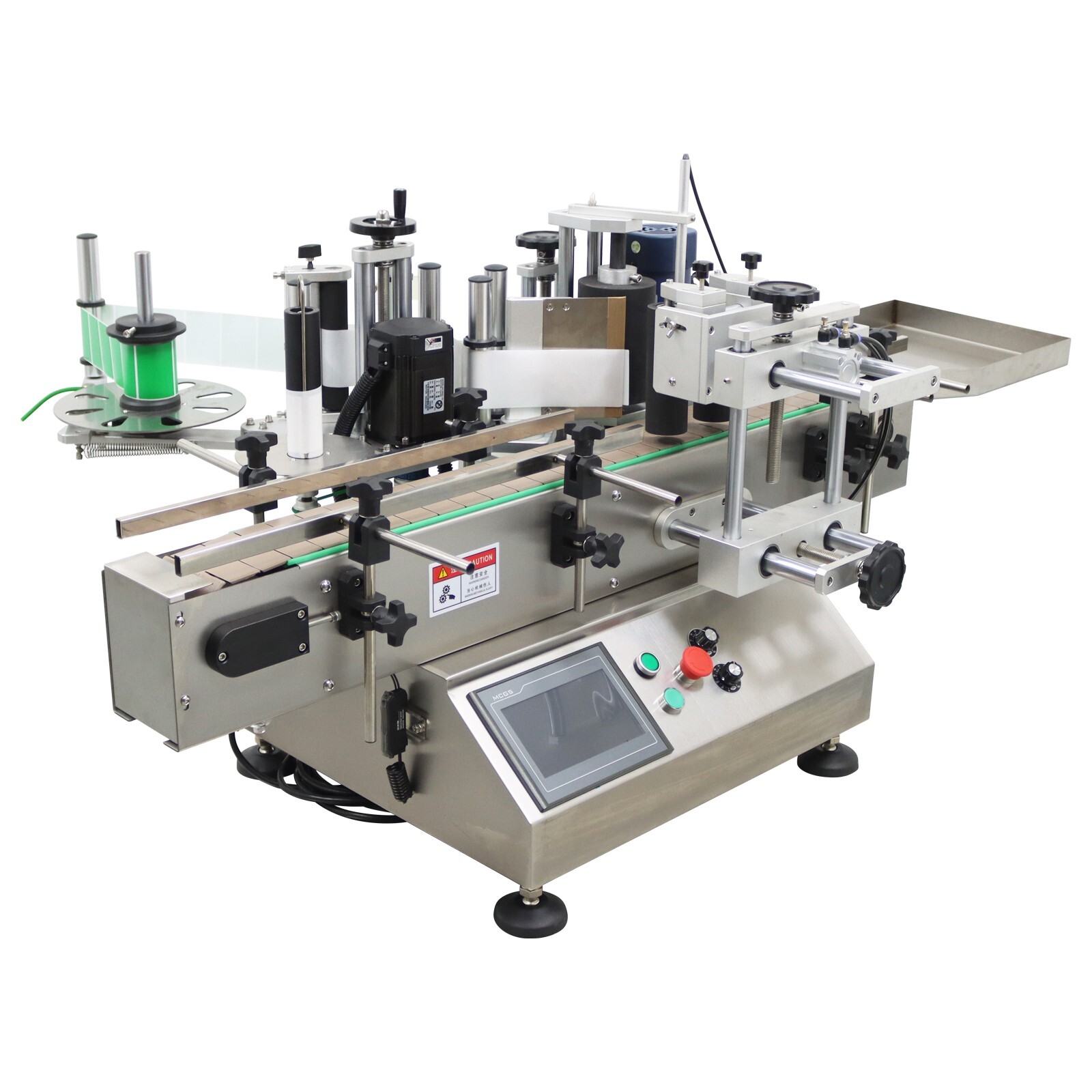 Automatic Round Bottle Labeling Machine Bottle/Can/Wine Labeler Full Label 110V