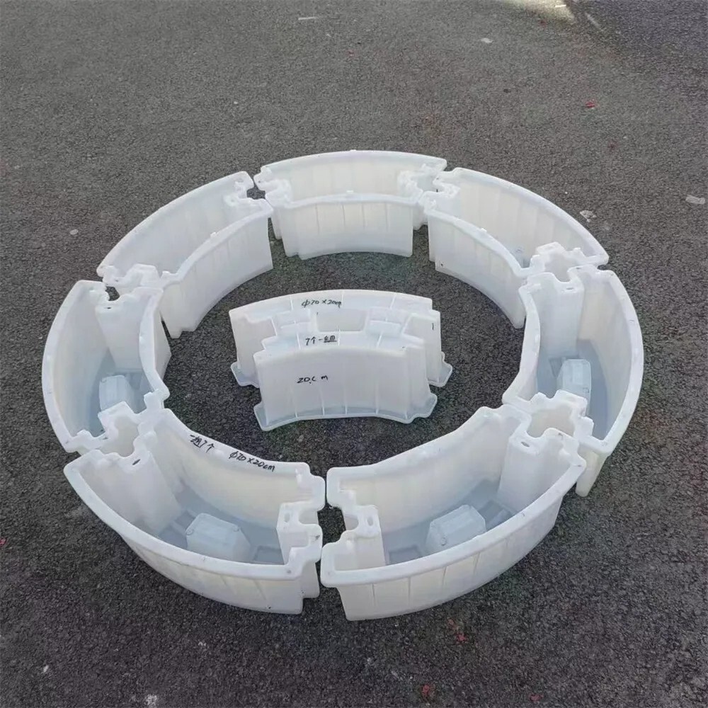 Round Concrete Block Bricks Plastic Mold Set Ground Circle Module DIY Mould 60cm