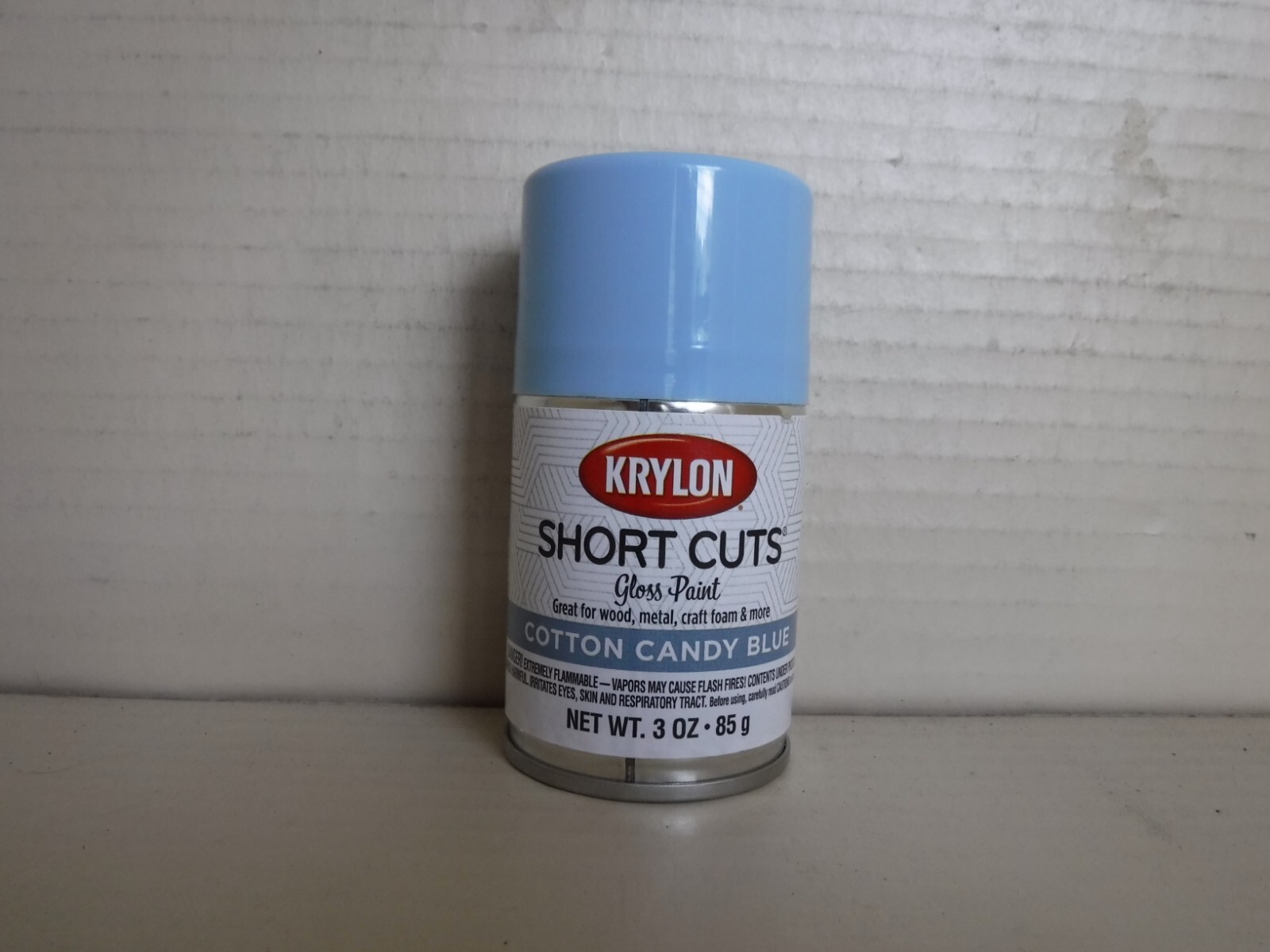 Krylon Short Cuts Gloss Spray Paint, Cotton Candy Blue, 3 Oz.