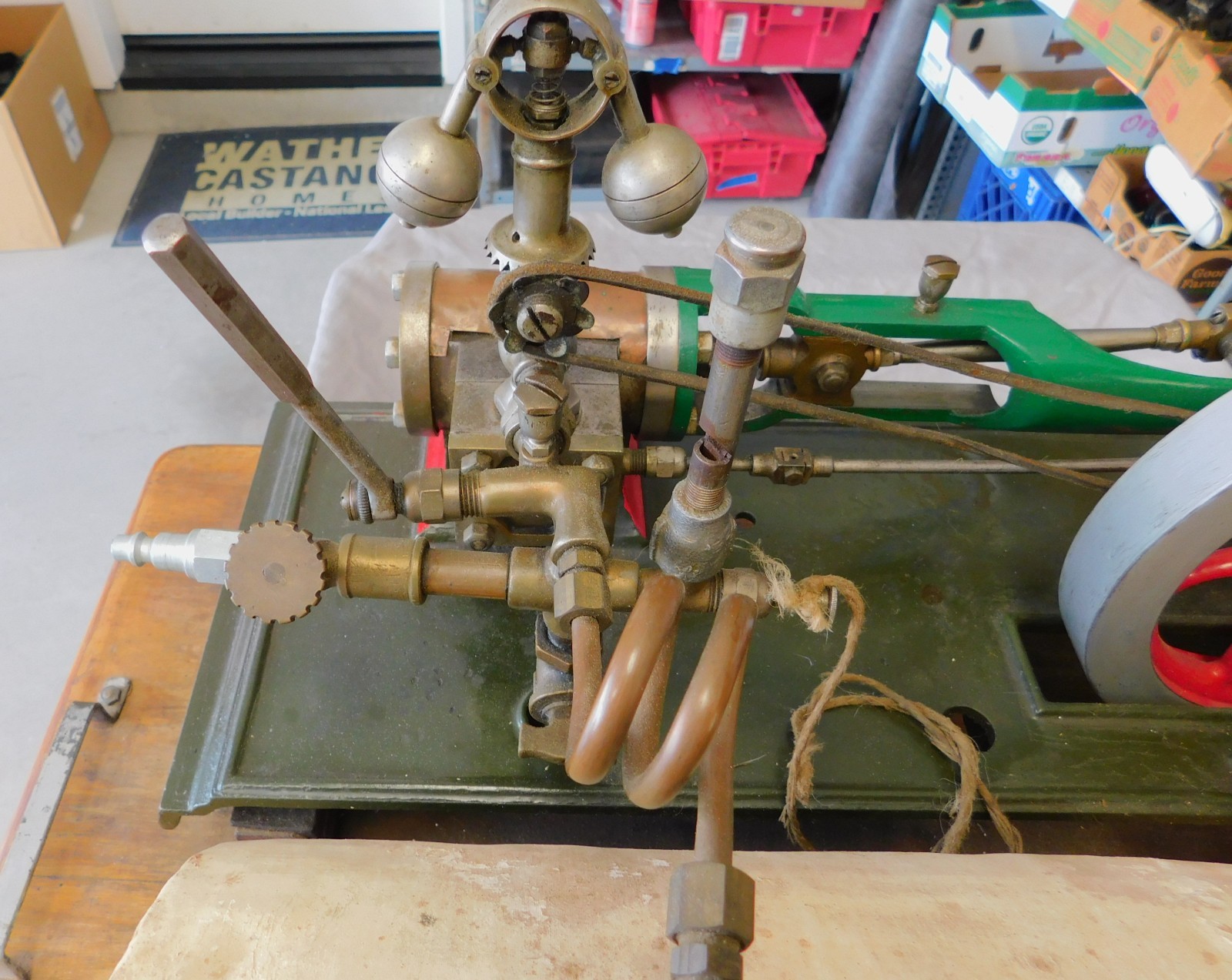 Cretors Steam Engine for Popcorn Machine c. 1900 Antique w/ Electric Water Tank