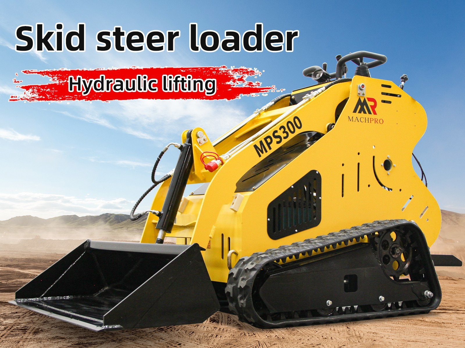 Mini Skid Steer Loader15hp Hydraulic System Electric Start 2025New Free shipping