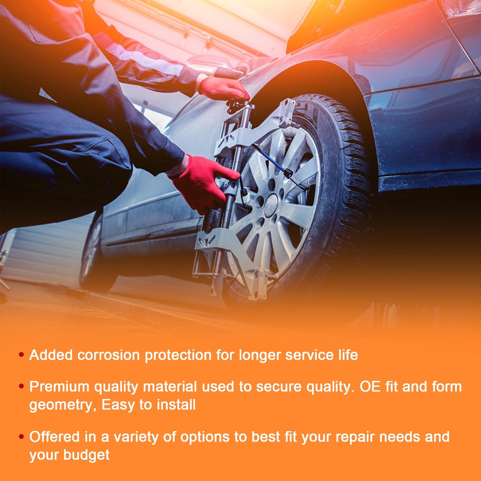 Front Brake Caliper 2X Driver & Passenger Side Disc Brake Caliper Set for Ford