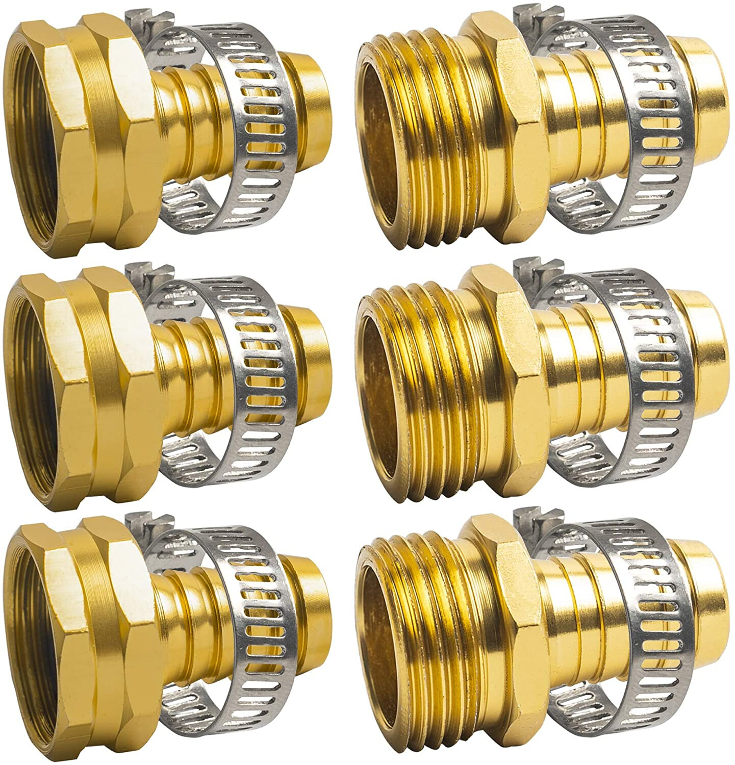 5/8" Garden Water Hose Connector Repair Mender Kit Fittings