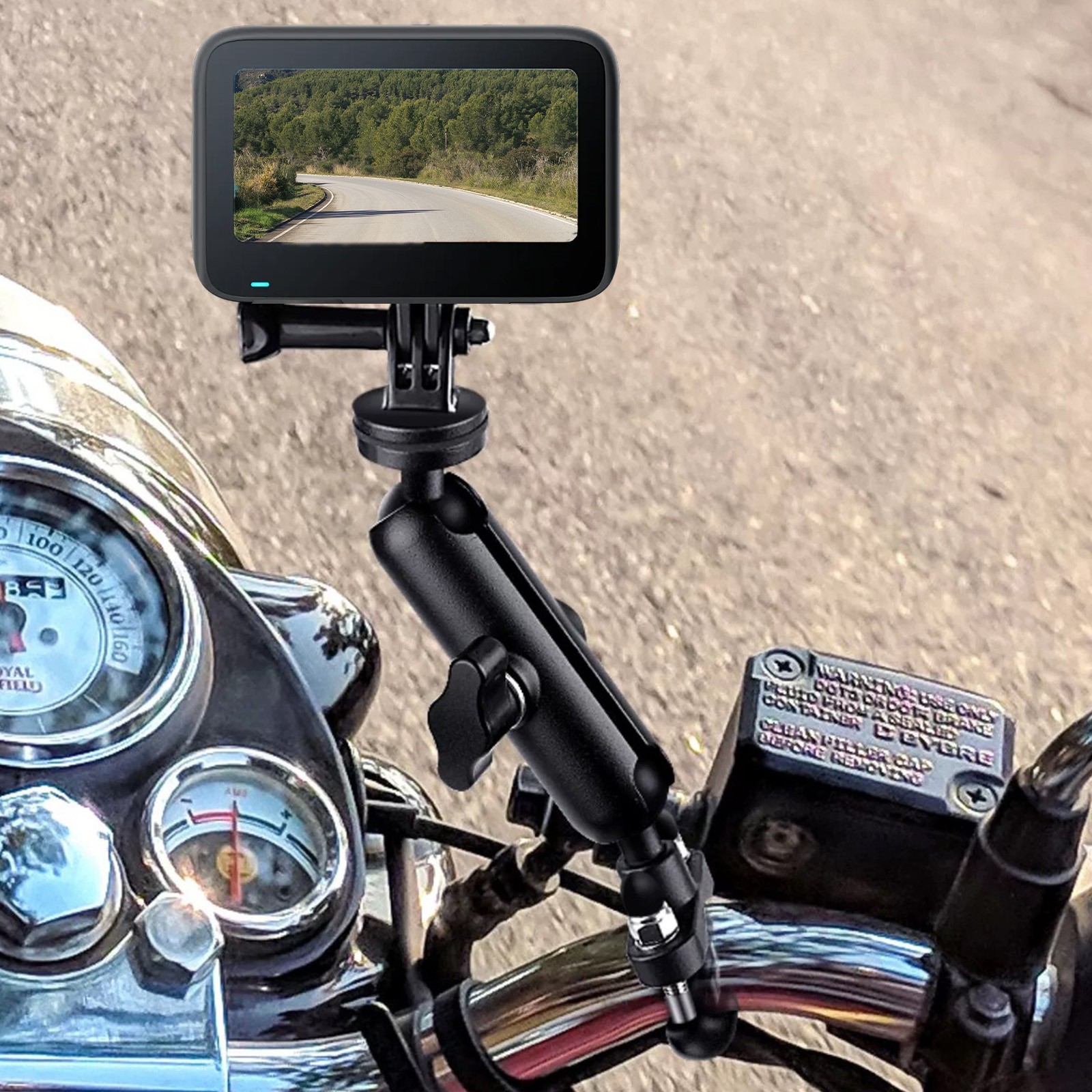 Double Socket Arm for RAM Mounts Camera Extension Arm 1" Ball Head Mount Adapter