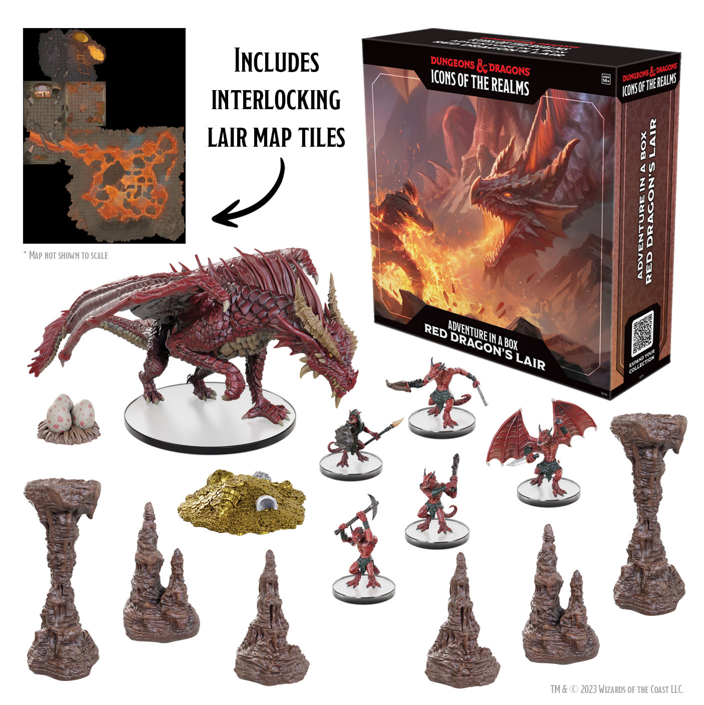Icons of the Realms Red Dragon's Lair Dungeons & Dragons Set
