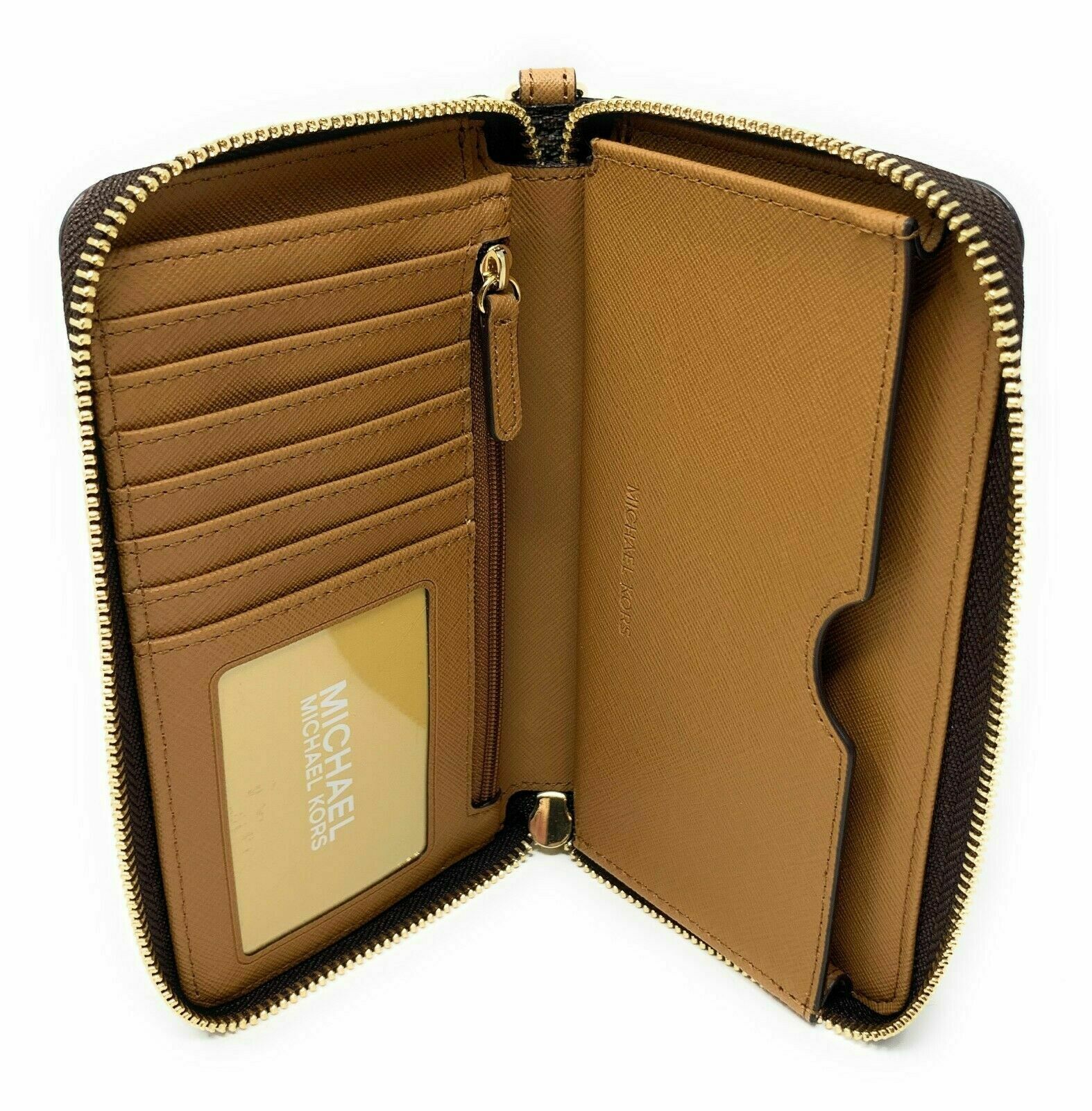 Michael Kors Travel Large Flat MF Phone Case Wristlet Women Wallet