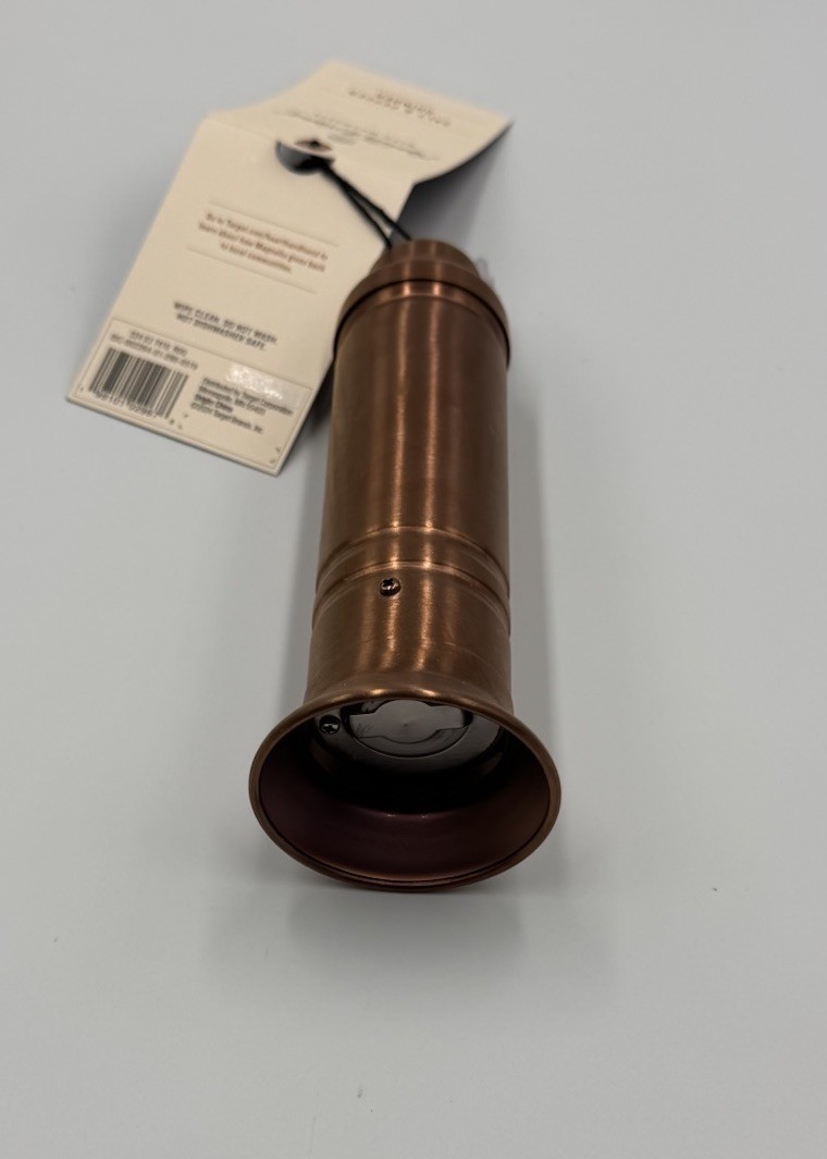 Hearth & Hand With Magnolia 7” Salt & Pepper Crank Grinder Copper Finish New