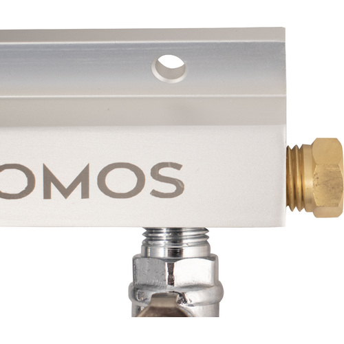 KOMOS® Gas Manifold | Aluminum | 1/4 in. Flare | 3 Way