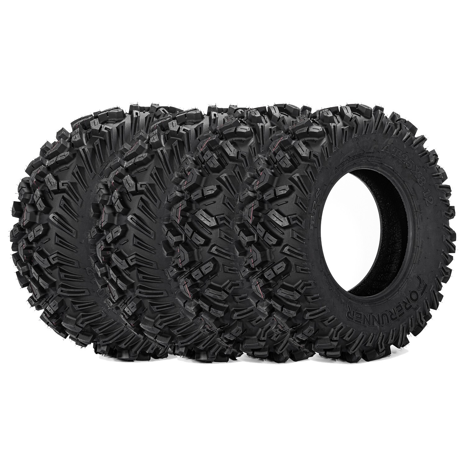 Set 4 ATV Tires 25x10-12 25x8-12 UTV All Terrain 6PR Heavy Duty 25x8x12 25x10x12