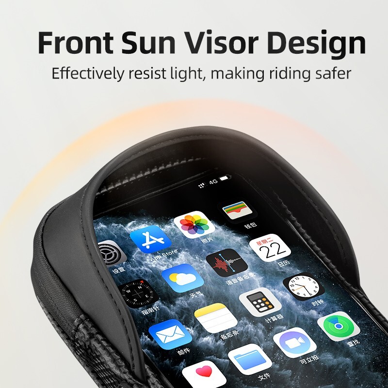 360 Rotation Motorcycle Bicycle Bike Handlebar Cell Phone Mount Holder Bag Case