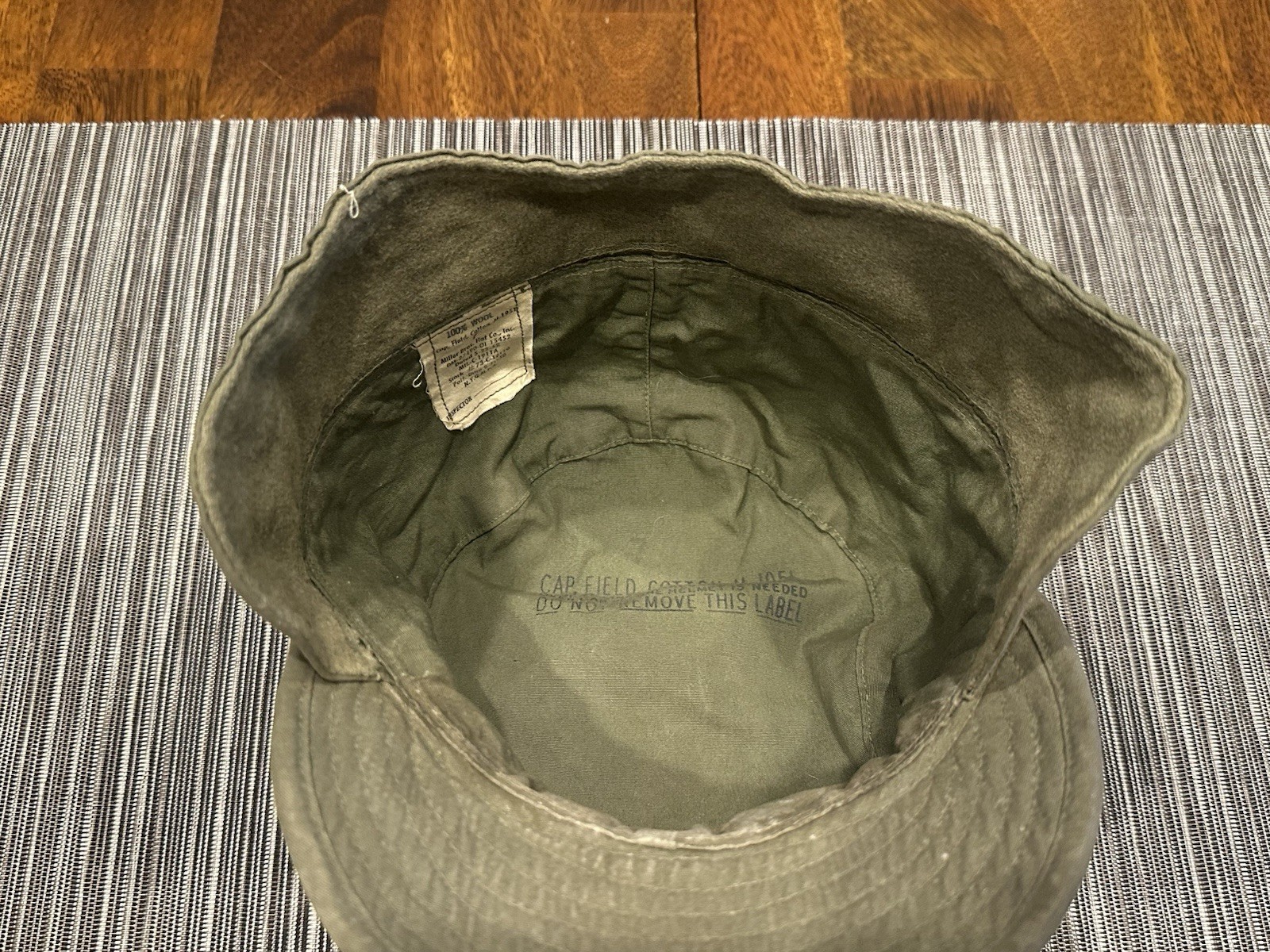 Korean War Era M-1951 Field Cap US Army Military Issue Dated 1952 size 7