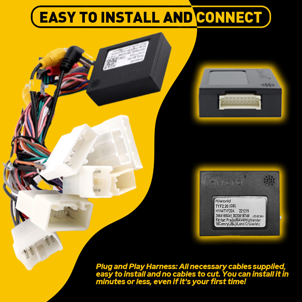 For Toyota Car Stereo Radio Power Harness Cable Wire Adapter Support JBL AMP US