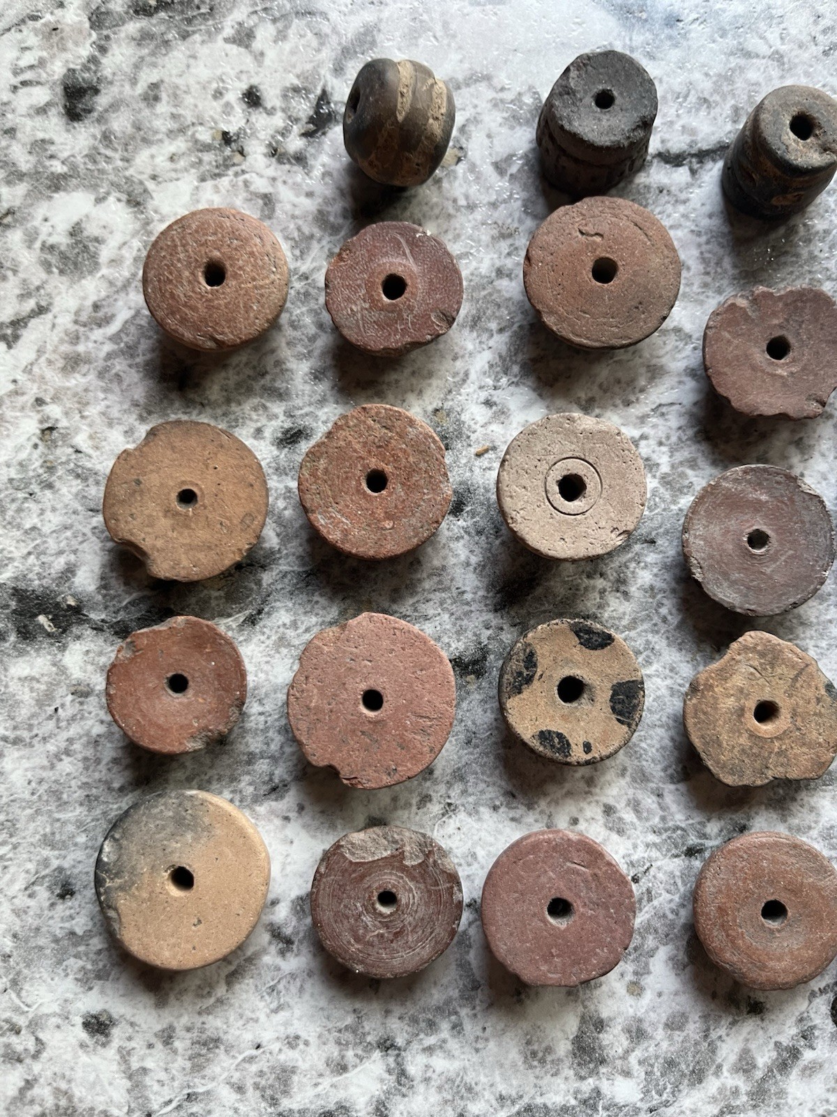 23 Teotihuacan Ancient Artifacts PreColumbian Beads Mayan Mezcala Free Shipping