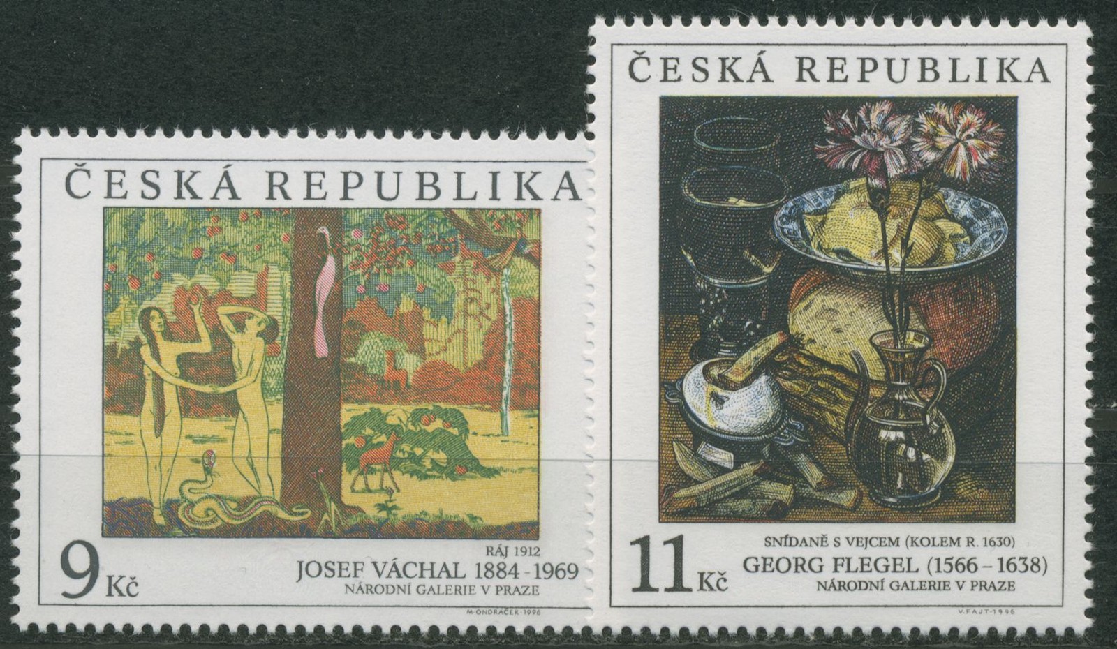 Czech Republic 1996 Art Painting 130/31 MNH