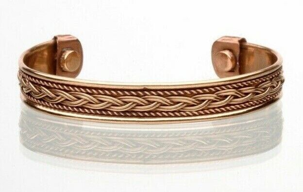 4 Pack Tibetan Pure Copper Magnetic Bracelet Arthritis Pain Therapy Cuff Bangles