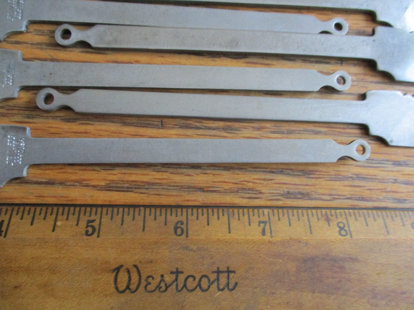 15 Stainless Steel Saw Back Knife Blade Blank Blank's NOS Colonial Knife USA