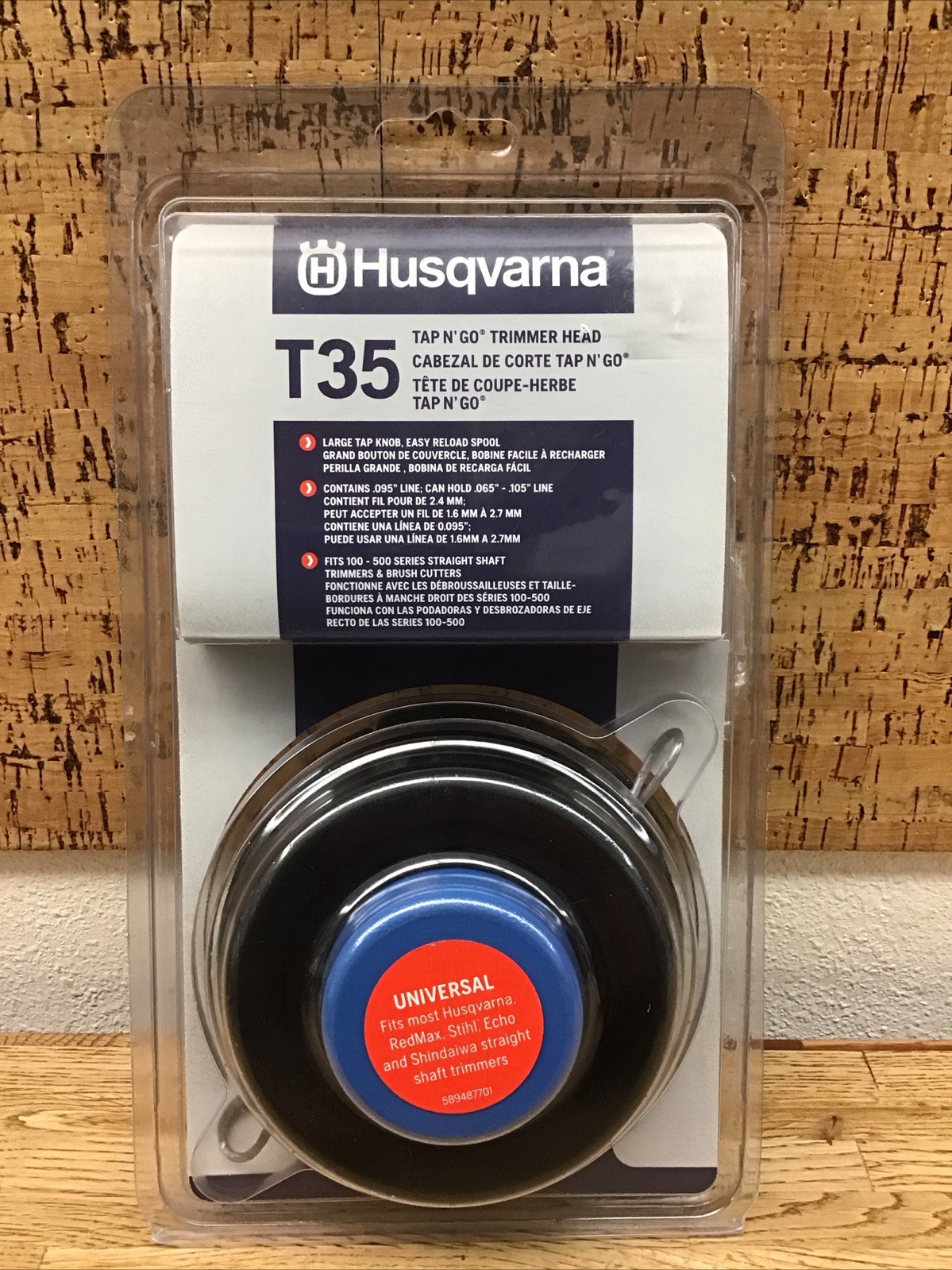 Husqvarna 537388101 Universal T35 Tap Advance Straight Shaft String Trimmer Head