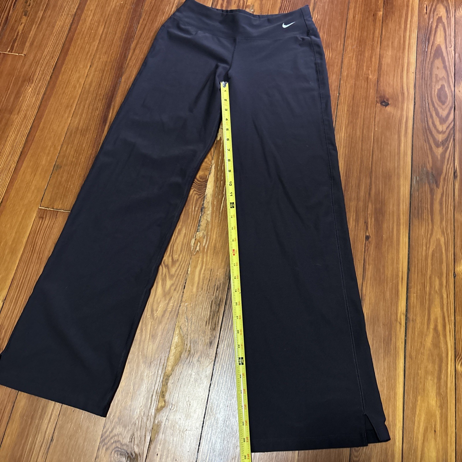Nike Pants Womens Small Brown Dri-Fit Straight Leg Yoga Workout Athletic Gym