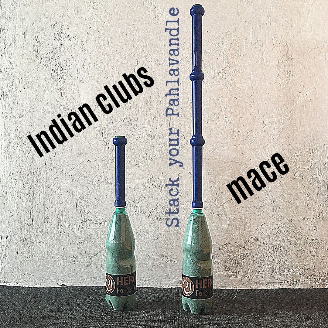 Indian Club Bell Handle | Adjustable Weight for up to 3kg | Pahlavandle