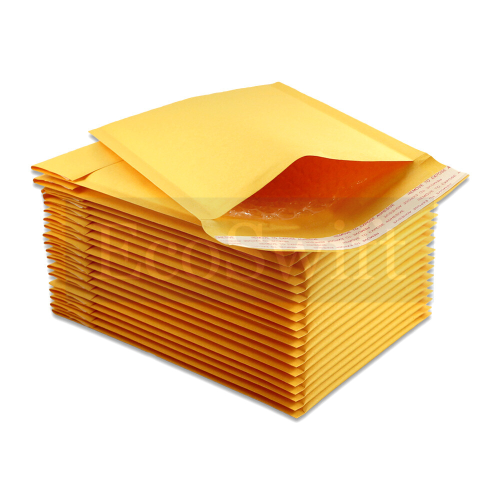 1-15000 #000 4x8 "EcoSwift" Kraft Bubble Padded Envelopes 5 x 8 ~ X-Wide Mailers