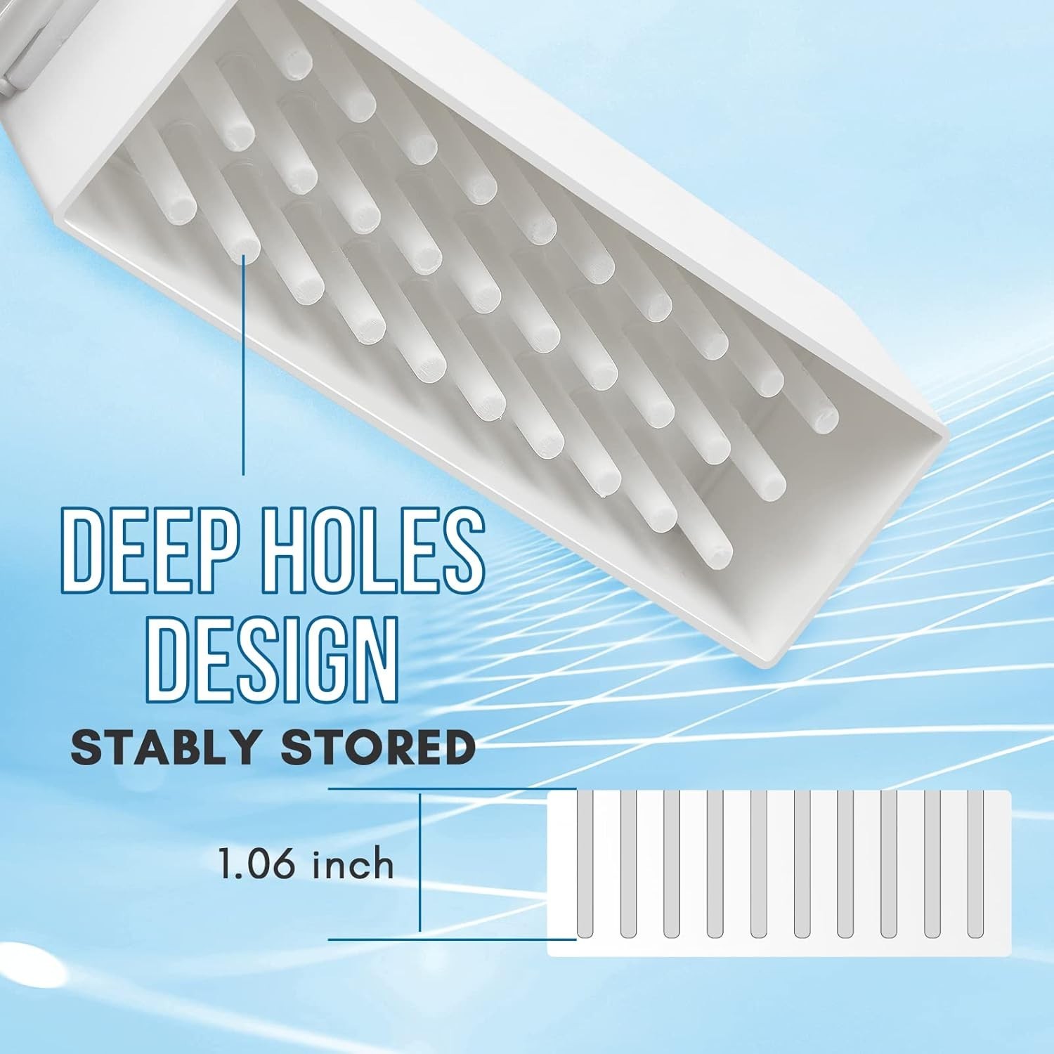 Nail Drill Bits Holder,Dustproof Stand Displayer Organizer Container Case 30 ...