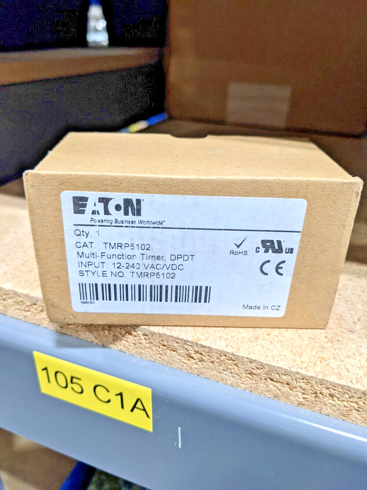 Eaton Time Delay Relay DPDT 12a 12-240V TMRP5100