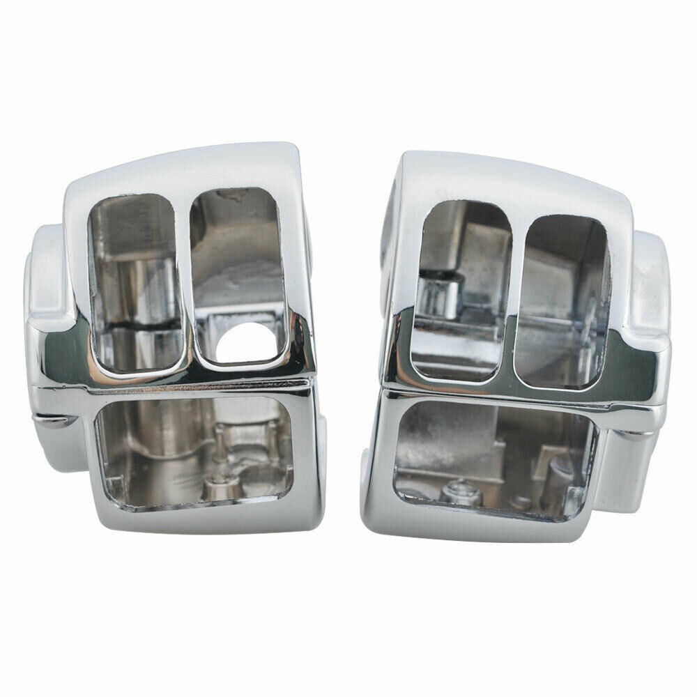 Chrome Switch Housing Cover 6PC Switch Caps For Harley Sportster V-Rod Softail