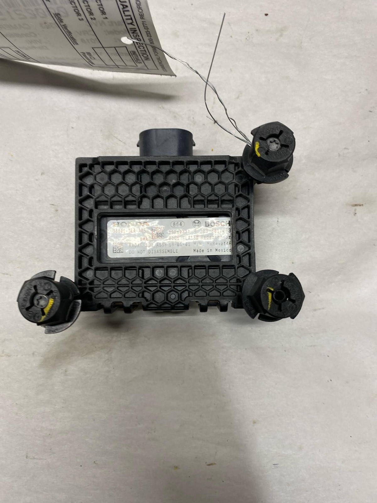 17-22 HONDA CRV FRONT RADAR UNIT GRILLE MOUNTED AWD W/O LED 36803TLAA00