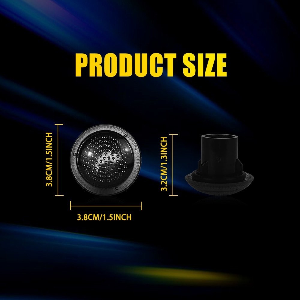 For 2010-2021 Ford Transit Connect Smoked Lens Side Marker Signal Light Housings