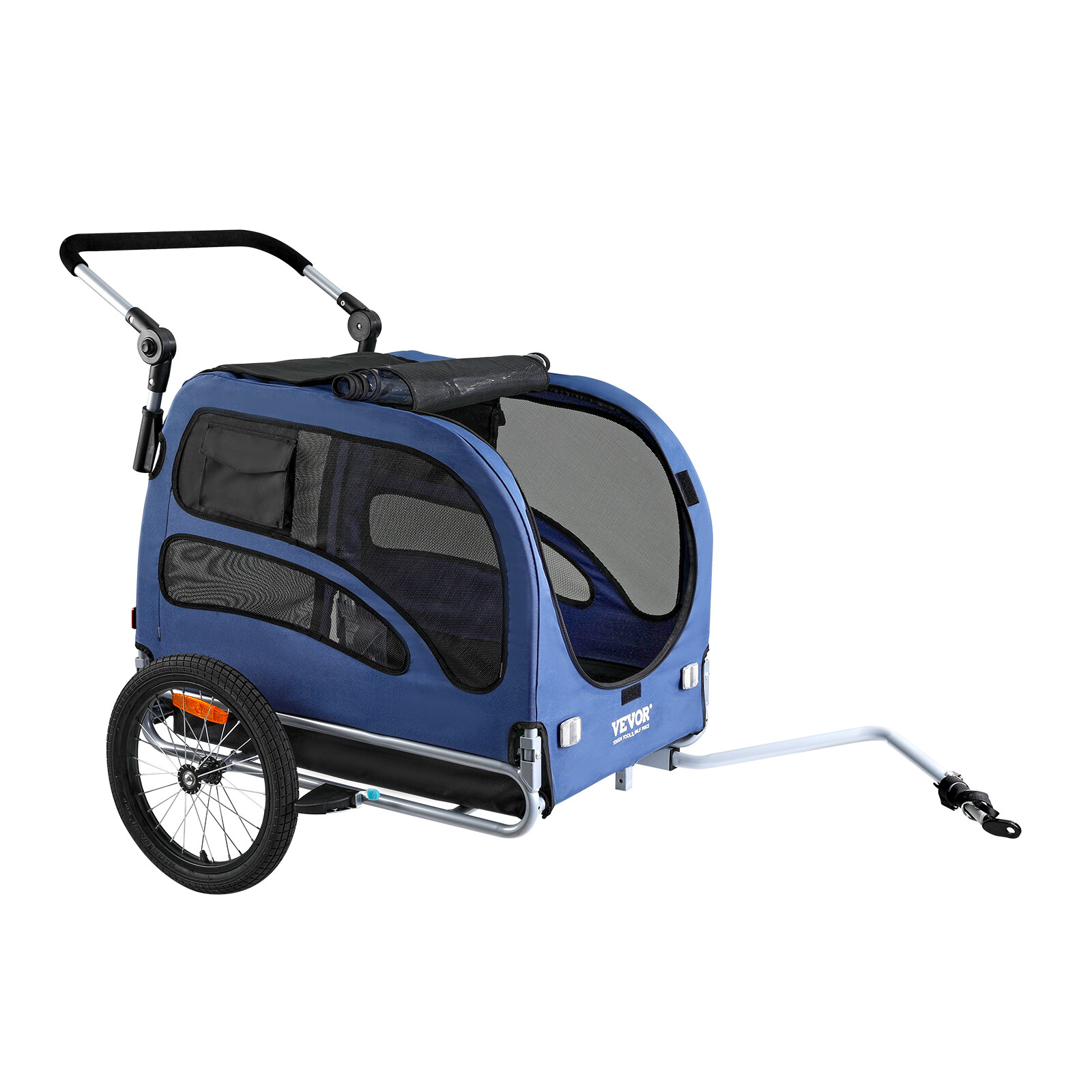 VEVOR Pet Bicycle Trailer & Stroller Dog Cat Bike Carrier 100 lb Water Resistant