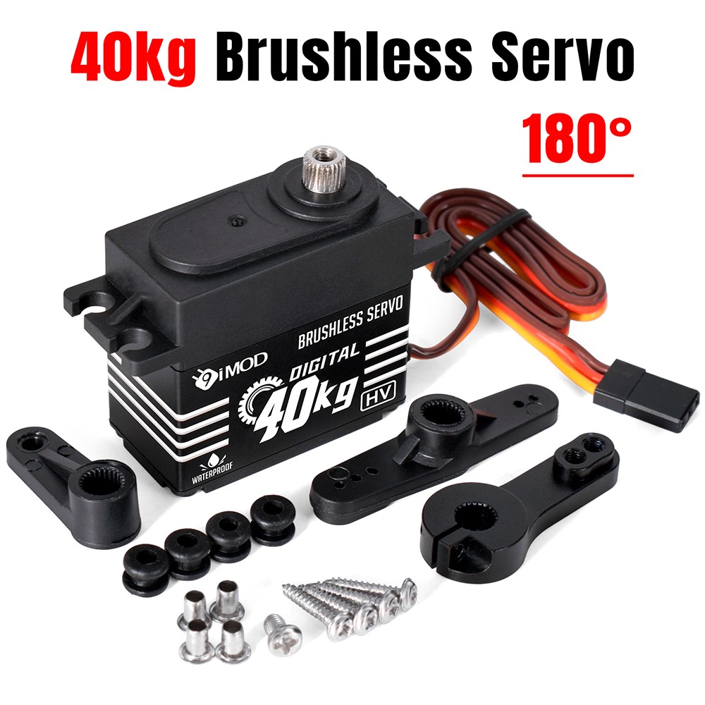 180° 40KG Brushless Servo Metal Gear Digital Servo for 1/8 1/10 RC Crawler Car