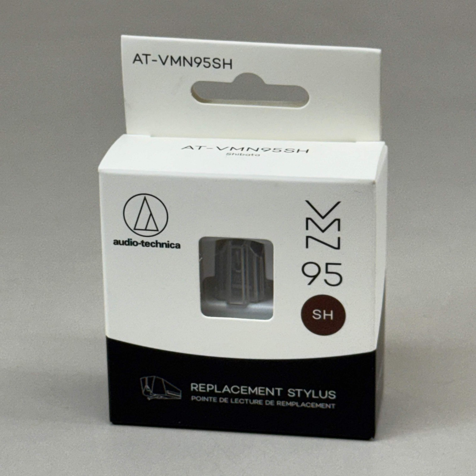 AUDIO-TECHNICA VMN 95 Shibata Replacement Stylus 2.7 x 0.26 mil Brown AT-VM95SH
