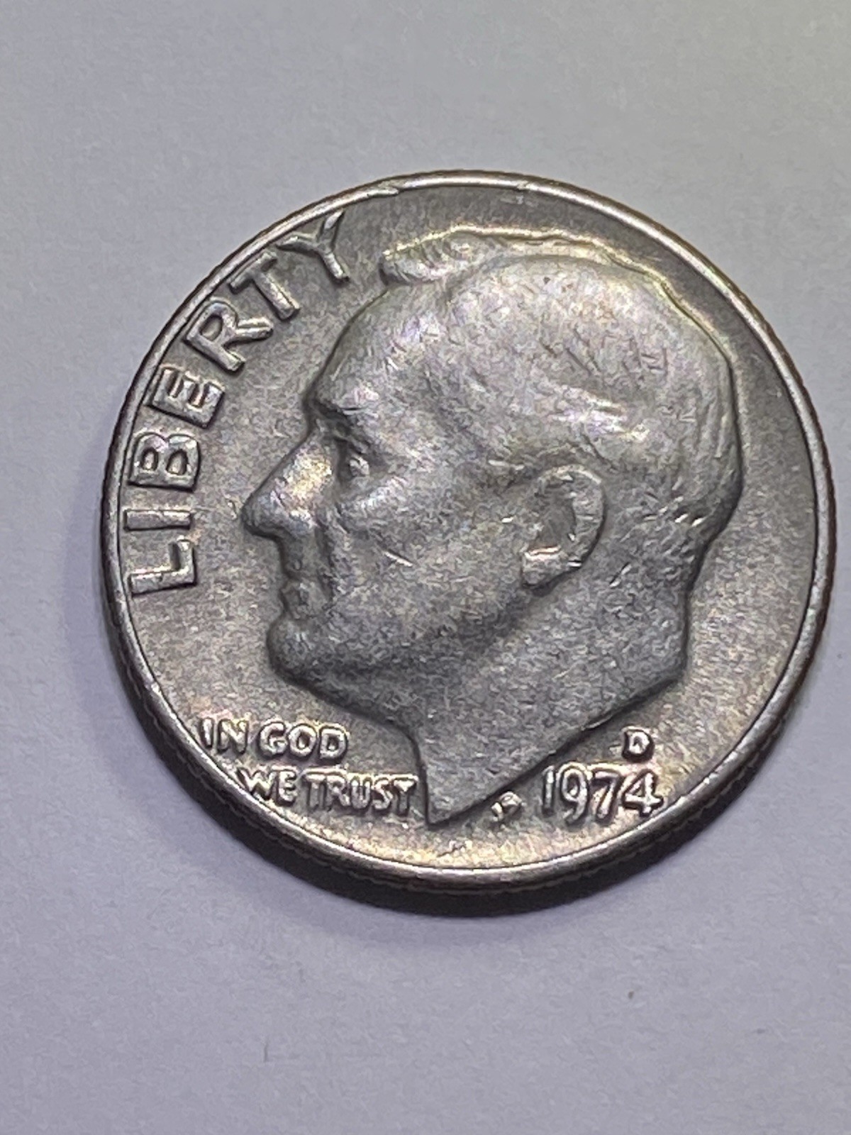 1974 D Roosevelt Dime Circulated US Coin Business Strike Uncertified