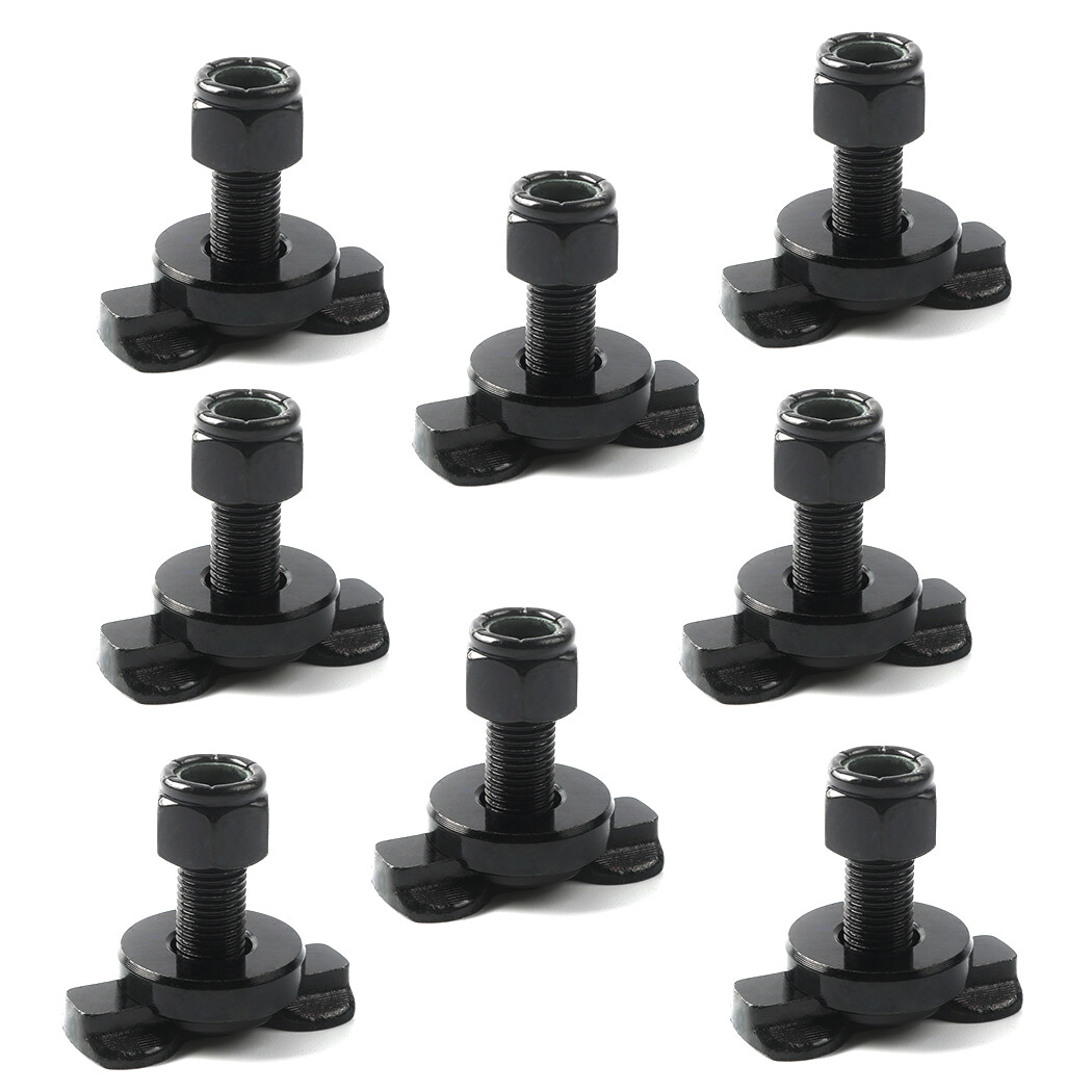 8 Pcs L-Track Double Lug Threaded Stud Nut Fitting Tie Down| Used with L Track R