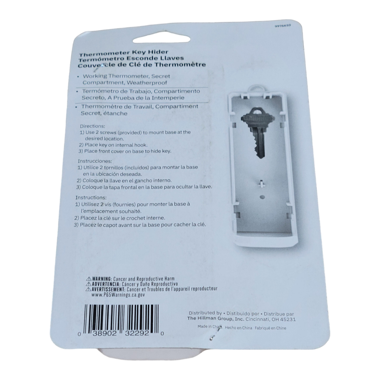 Thermometer Key Hider Outdoor Plastic Hide A Key In Working Thermometer