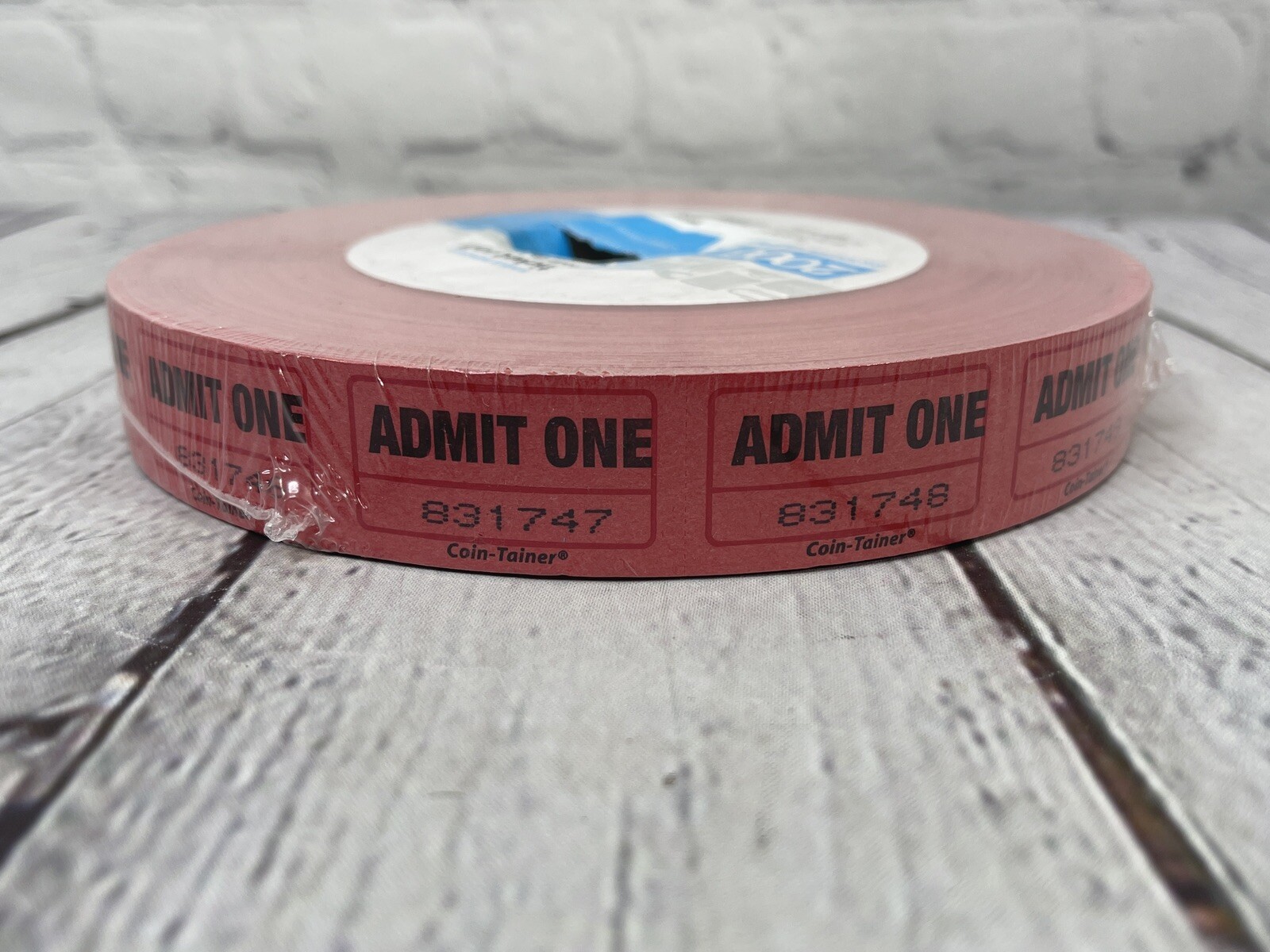 ADMIT ONE Single Red Tickets Numbered 2000 Roll BRAND NEW!