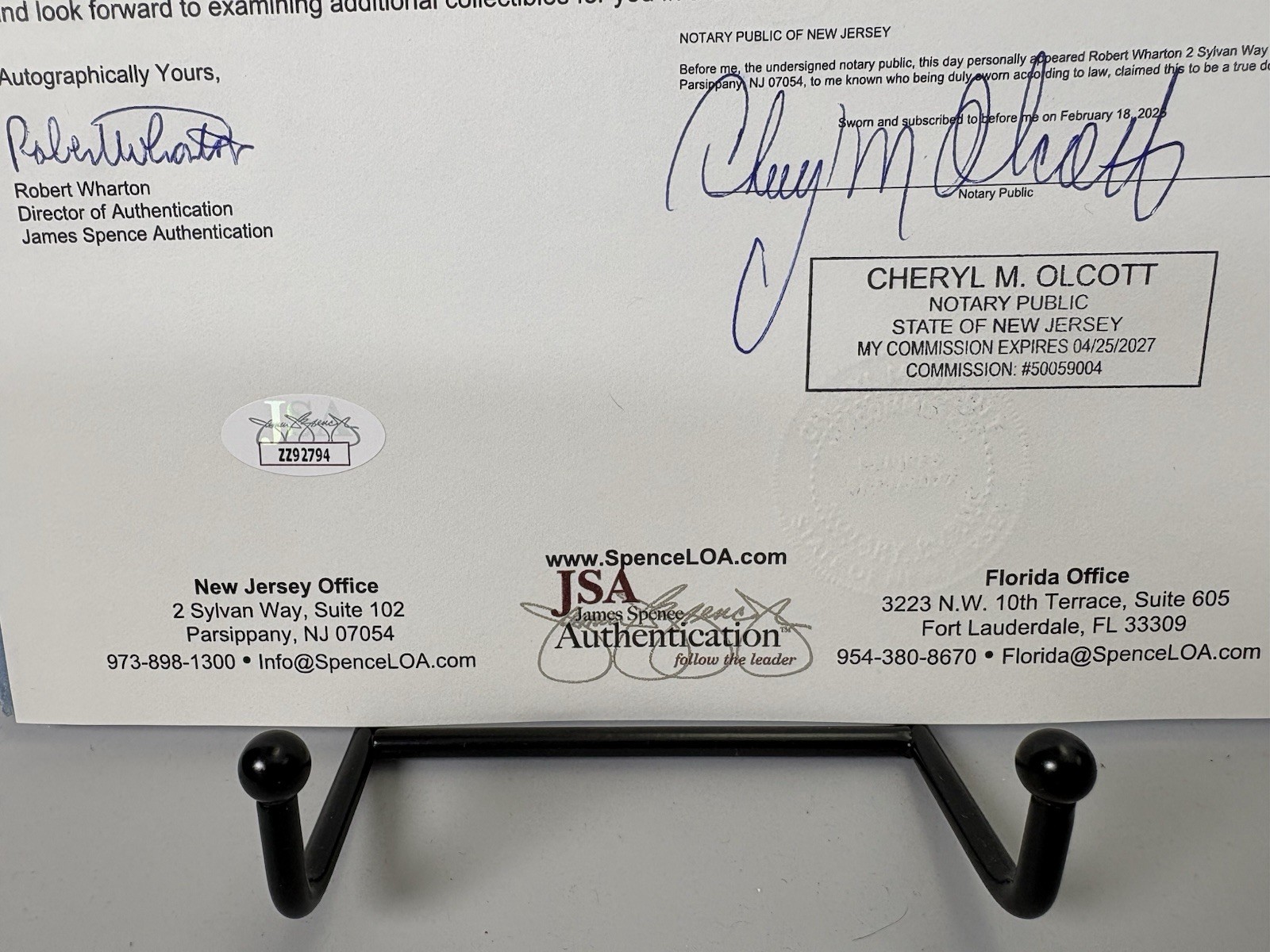 Enola Gay Crew "Hiroshima " Signed Photo Tibbets~Jeppson~Van Kirk JSA LOA