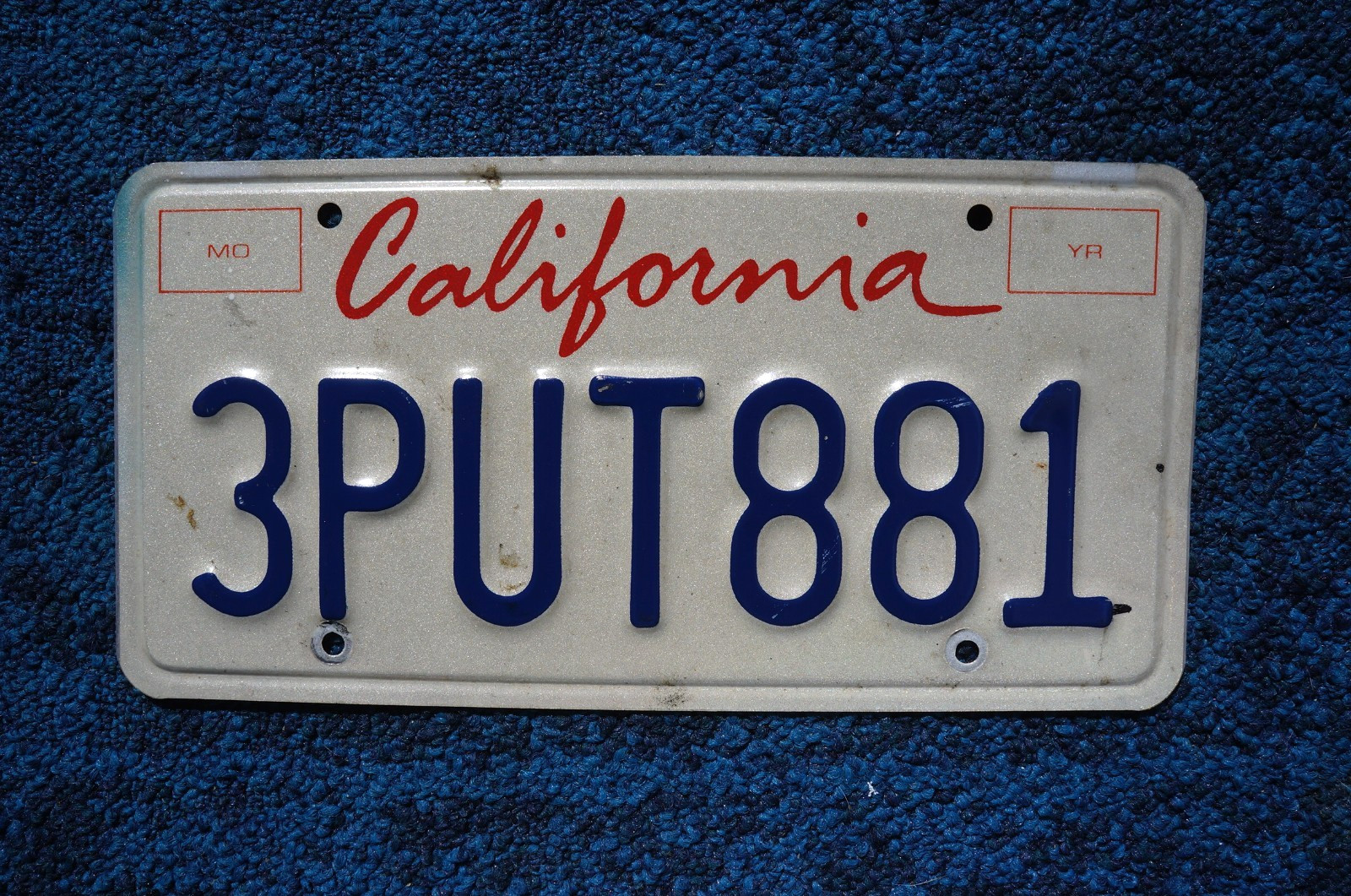 2020 CALIFORNIA License Plate