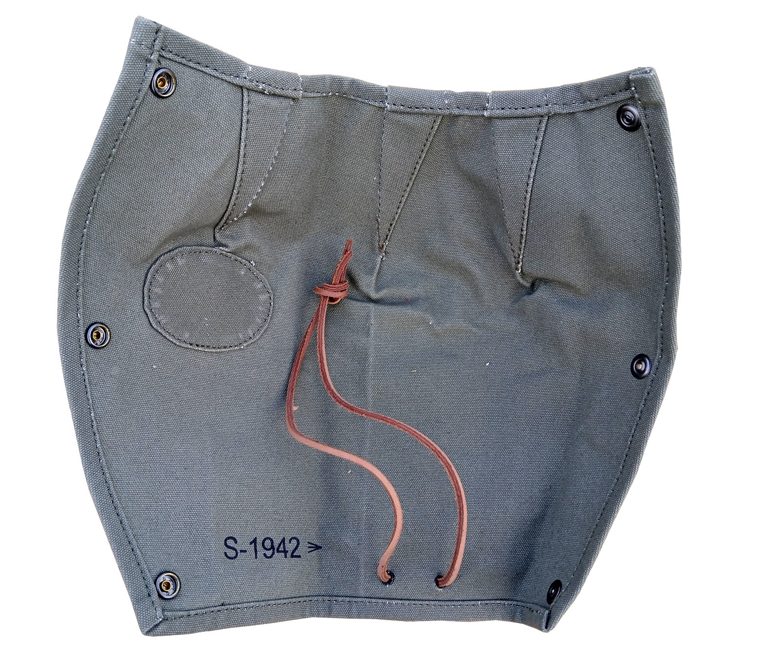 WWII British Lee Enfield OD Green Action Cover, Marked S - 1942, Canvas Cover