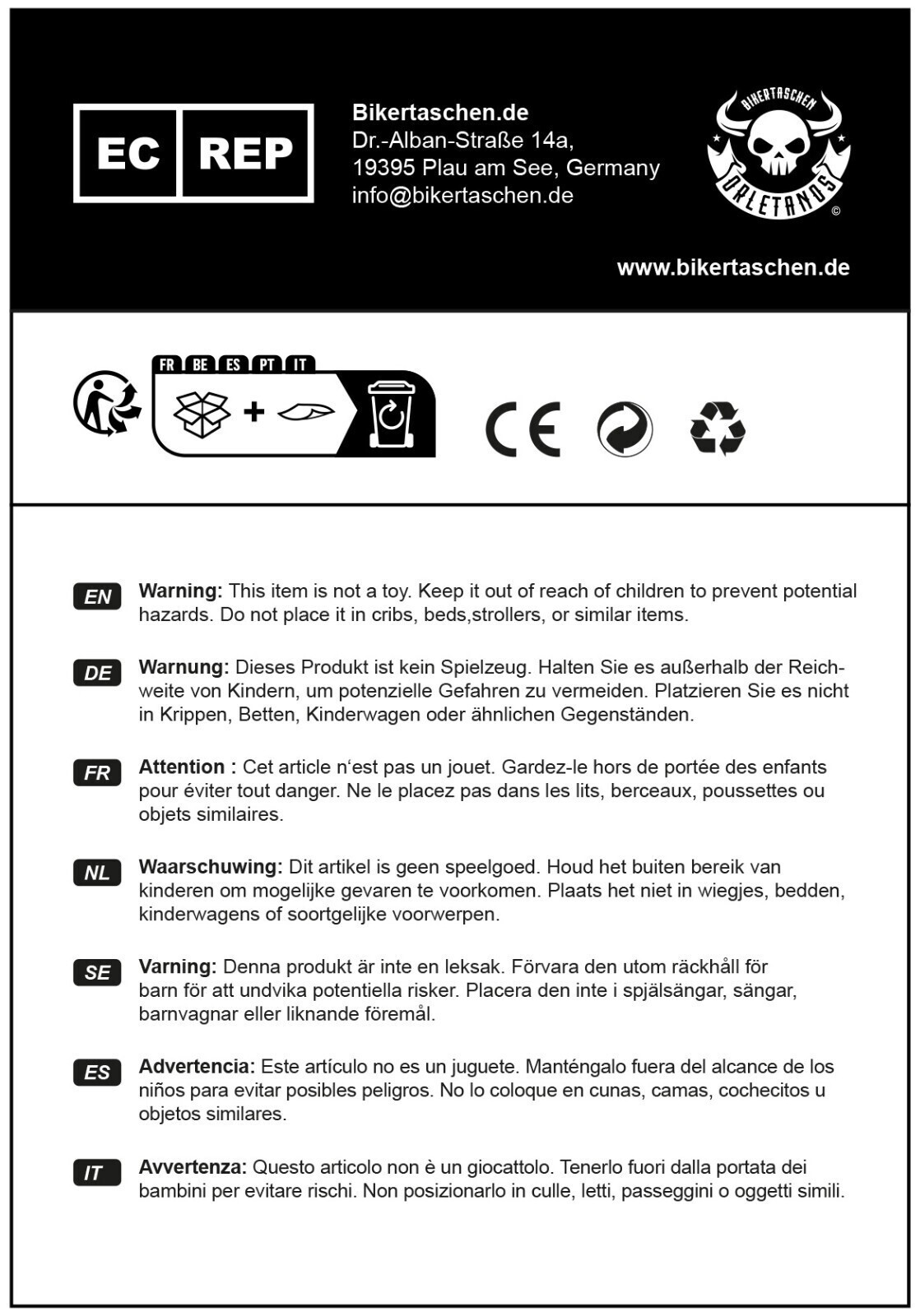 Swing Bag Odin Blackline + Soft XS 2018 Holder Compatible With Harley Davidson