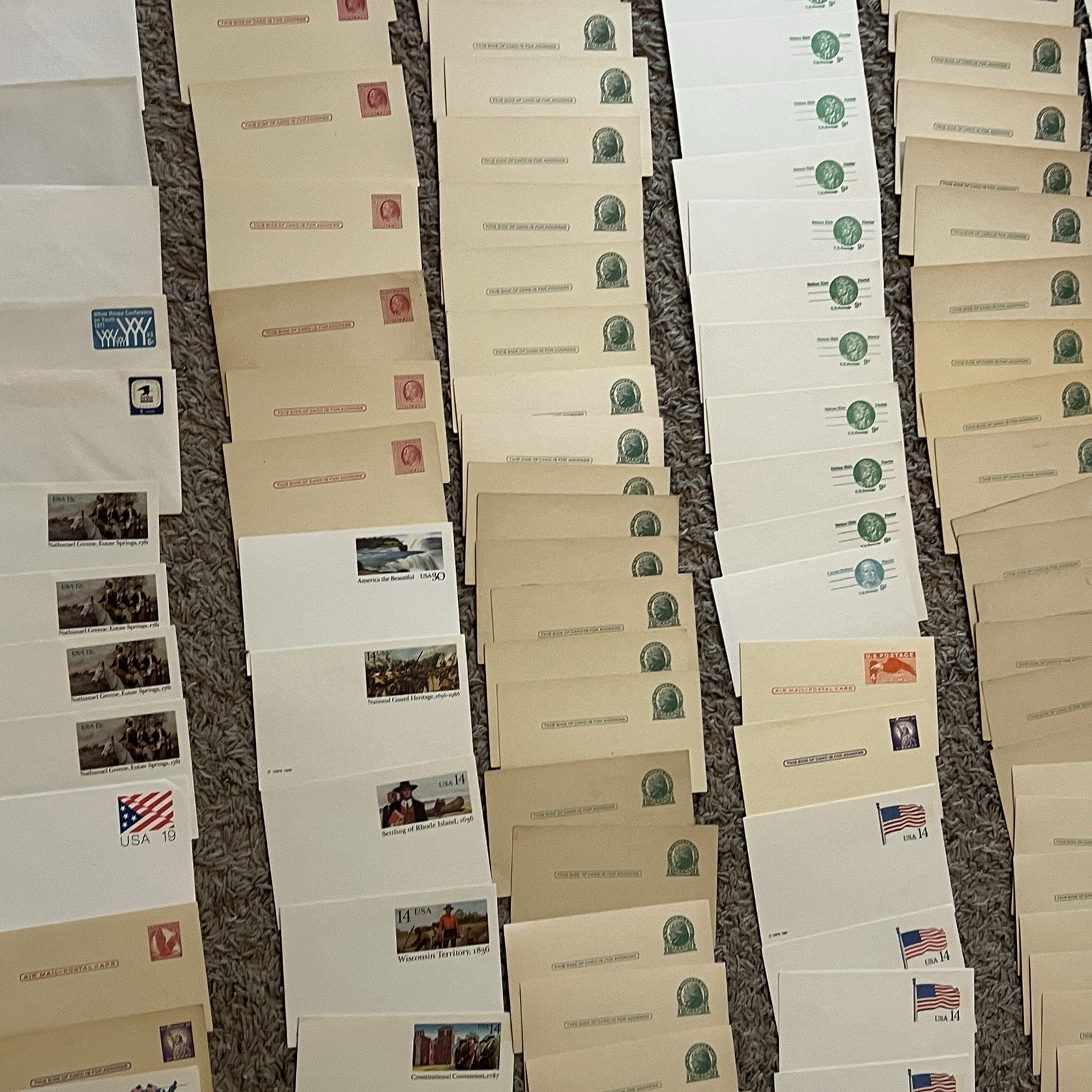 INVESTOR RESELLER BOX LOT OF OVER 200 UNUSED EARLY US POSTAL CARDS AND COVERS