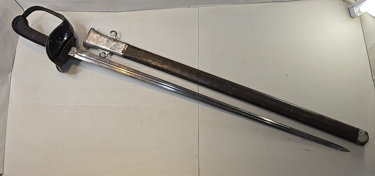 WWI Model 1913 Patton Cavalry Sword Saber w/Scabbard-Springfield Armory-SA 1914