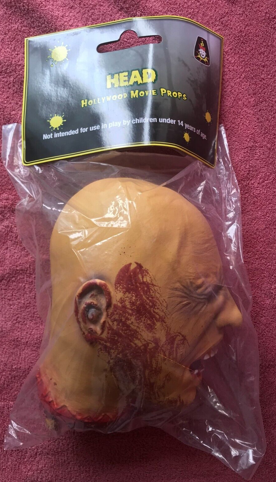 Halloween Life-Size Screaming Ripped Off Head 13" Severed Head Horror Prop