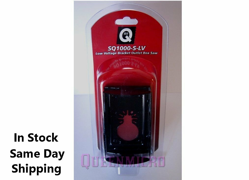 QBit SQ1000-S-LV Oscillating Multi Tool Saw Blade Single Gang Wall Outlet Box