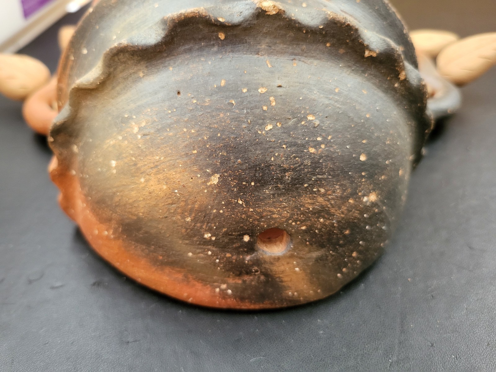 Vtg Mexican Folk Art Tree of Life Flowers Leaves Terra Cotta Wall Planter 14¼"