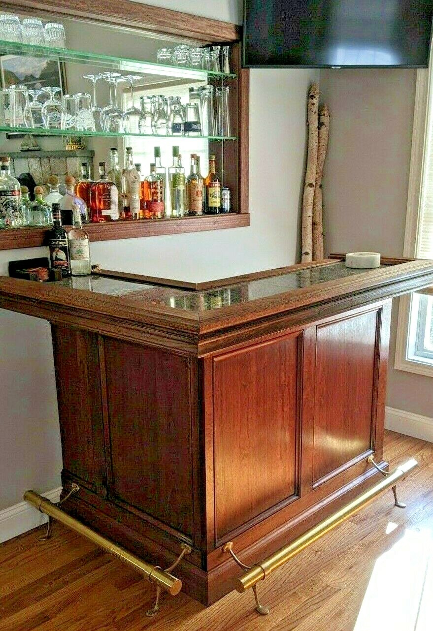 2" OD Bar Foot Rail Rest Kits - Choose Finish Bracket Rail Length-2ft thru 9ft