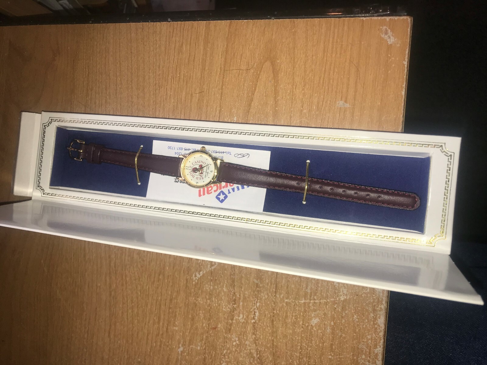 RED DOLLY Casino & Restaurant 10th Anniversary Unused Watch Blackhawk, COLORADO