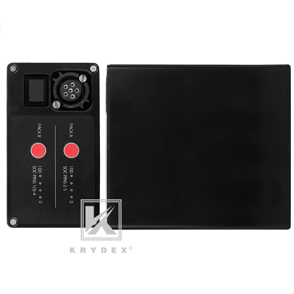 KRYDEX FCS Military BB2590 Rechargeable Li-ion Battery Case 2x16.8V Output Black